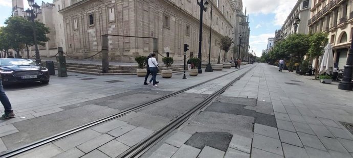 Estado de la avenida de la Constitución