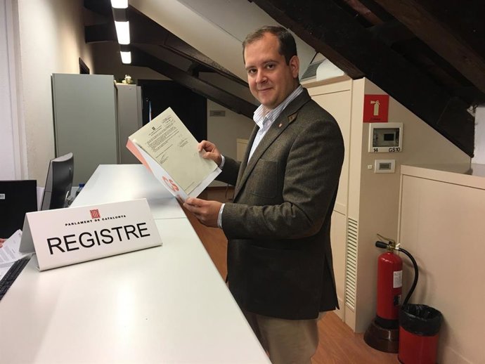 Archivo - El exdiputado de Cs en el Parlament Alfonso Sánchez