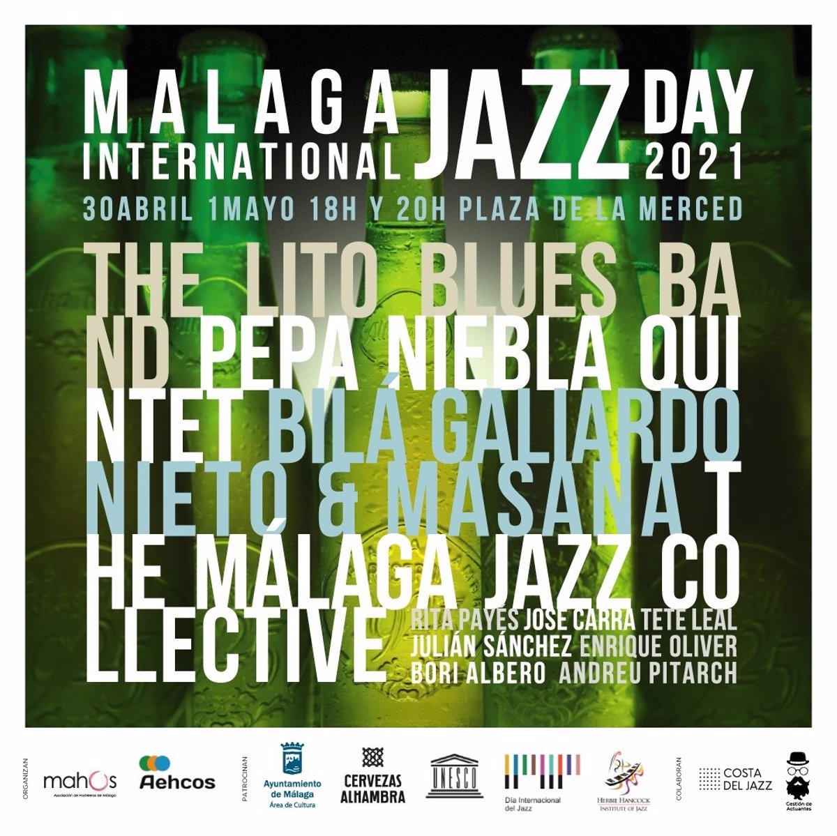 Málaga capital se suma al Día Internacional del Jazz con cuatro