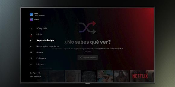 1. Netflix añade en España la función 'Reproducir algo' para sugerir contenidos cuando el usuario no sepa qué ver