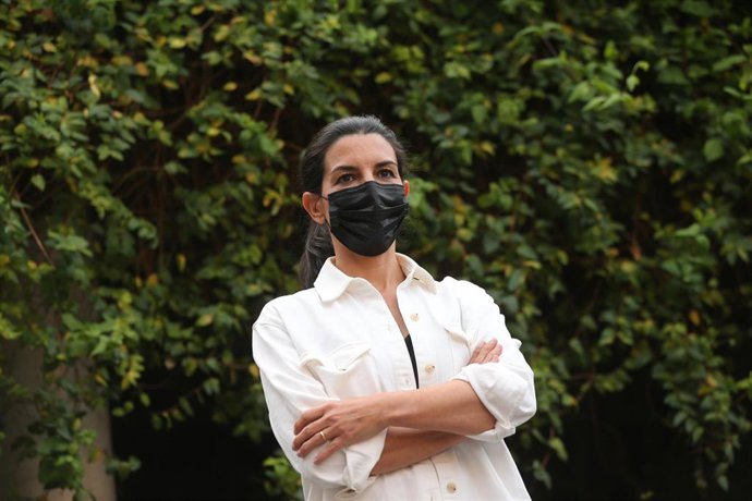 La candidata de Vox a la Presidencia de la Comunidad de Madrid, Rocío Monasterio en un acto público de Vox en Parla.