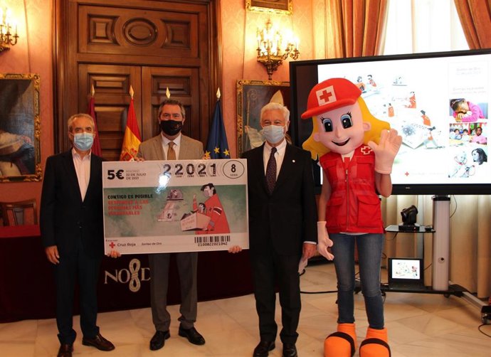 Ayuntamiento y Cruz Roja, en la presentación del Sorteo de Oro de la ONG
