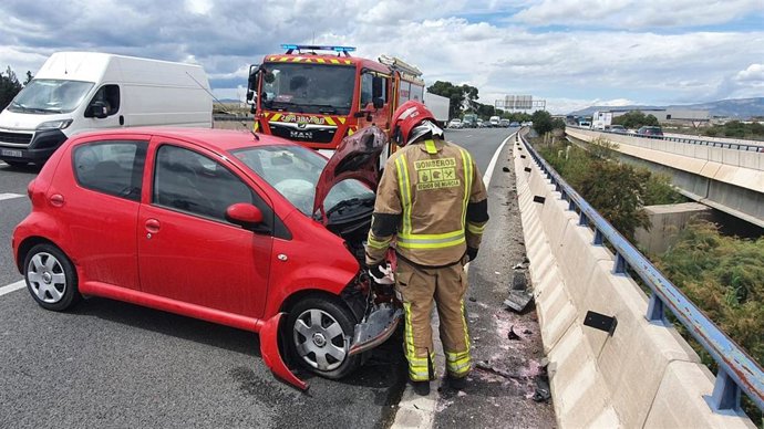Uno de los vehículos implicados