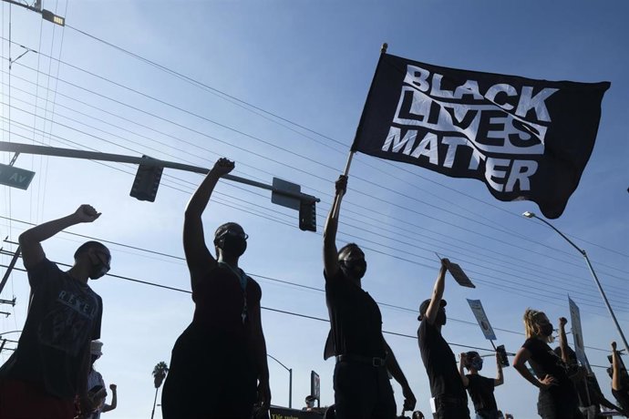 Archivo - Manifestación de Black Lives Matter en Los Ángeles.