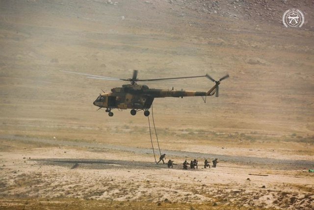 Archivo - Militares del Ejército afgano en unos ejercicios de las Fuerzas Armadas afganas