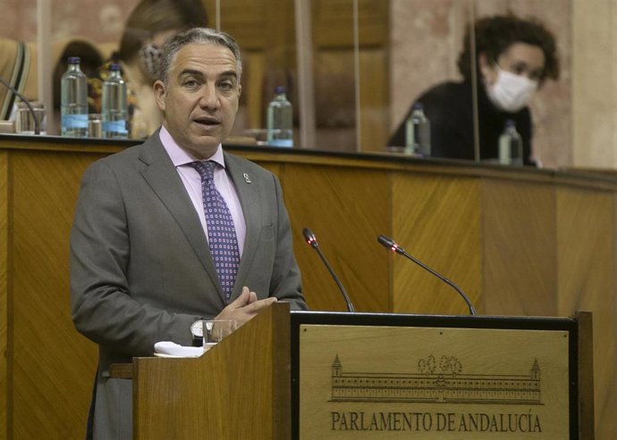 Archivo - El consejero de la Presidencia, Administración Pública e Interior, Elías Bendodo, en una imagen de 21 de enero.