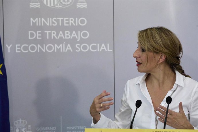 La vicepresidenta tercera del Gobierno y ministra de Trabajo y Economía Social, Yolanda Díaz.