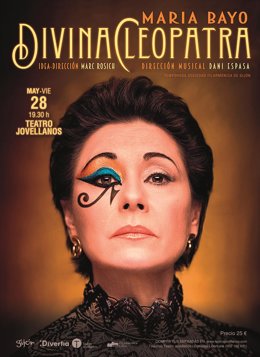 Archivo - Cartel del concierto 'Divina Cleopatra' que tendrá lugar en el  Teatro Jovellanos, en Gijón