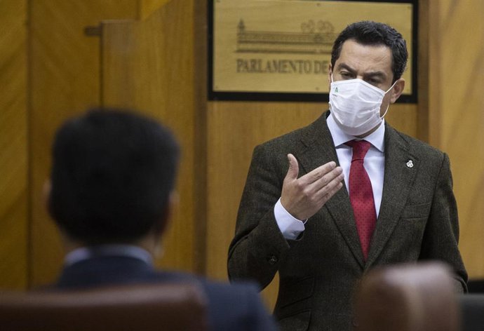 El presidente de la Junta de Andalucía, Juanma Moreno