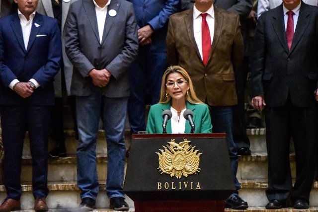 Archivo - La expresidenta de Bolivia Jeanine Áñez.