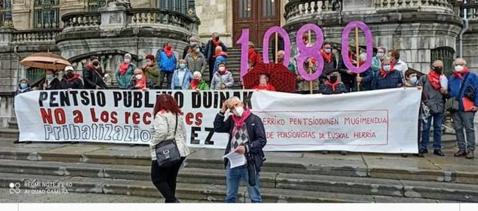 Movilización de pensionistas en Bilbao
