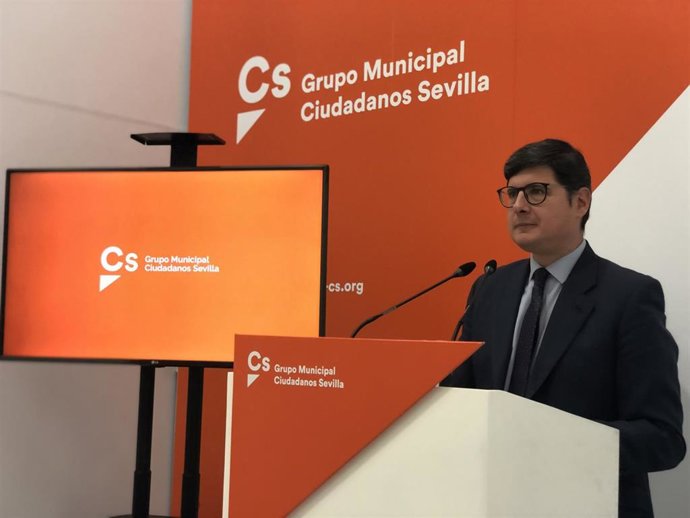 El portavoz de Cs en el Ayuntamiento, Álvaro Pimentel, en foto de archivo