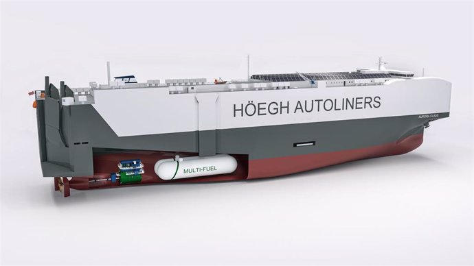 Maqueta de los nuevos barcos de Hegh Autoliners