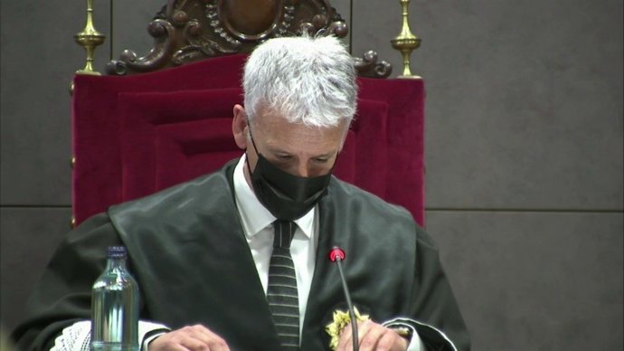 Nuevo presidente del TSJPV, Iñaki Subijana, en el acto de toma de posesión de su cargo en el Palacio de  Justicia de Bilbao