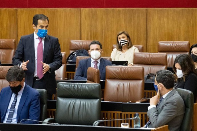 El portavoz del Grupo Popular en el Parlamento de Andalucía, José Antonio Nieto