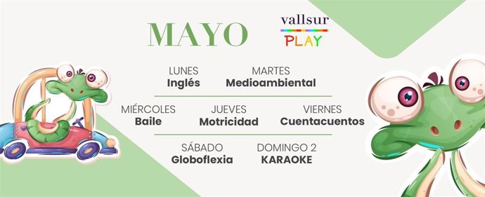 Actividades en la ludeteca de Vallsur durante el mes de mayo.