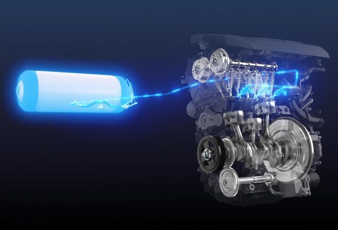 Motor de hidrógeno de Toyota.