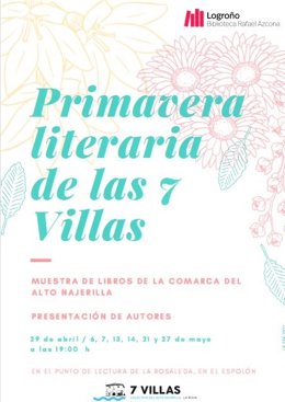Este jueves comienza la Primavera Literaria de las 7 Villas