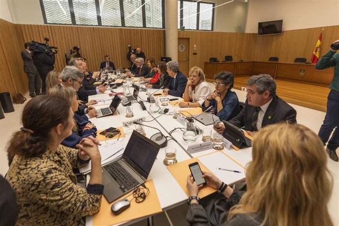 Archivo - Vista general del pleno del Consejo General del Poder Judicial (CGPJ), en Pontevedra/Galicia (España), a 30 de enero de 2020.