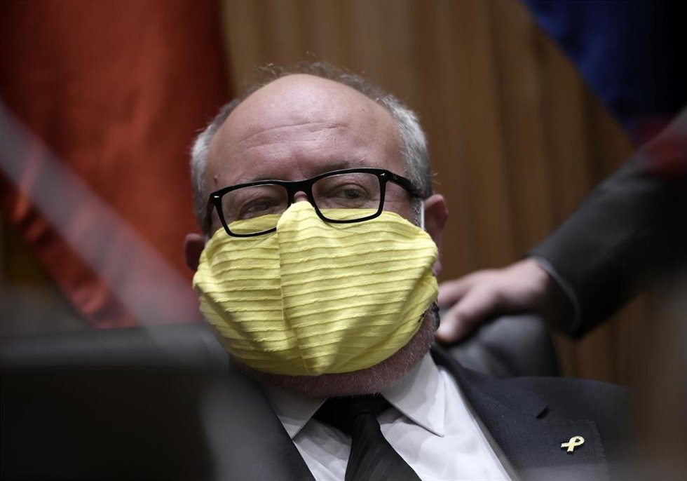 El diputado de ERC, Joan Capdevila i Esteve, durante una Comisión del Congreso