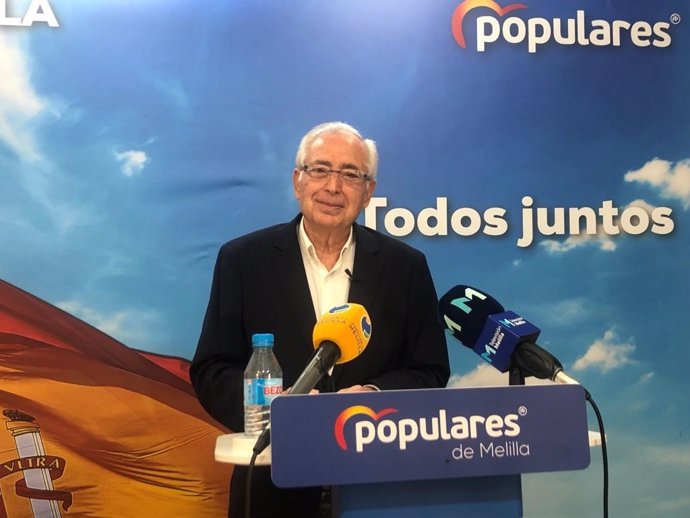 Juan José Imbroda, este jueves, en rueda de prensa