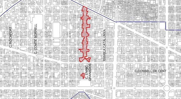 Barcelona incluye la calle de Enric Granados al proyecto de la supermanzana del Eixample