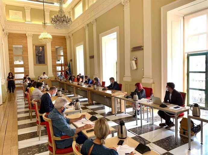 Archivo - Reunión del Pleno del Ayuntamiento de Cáceres en una imagen de archivo