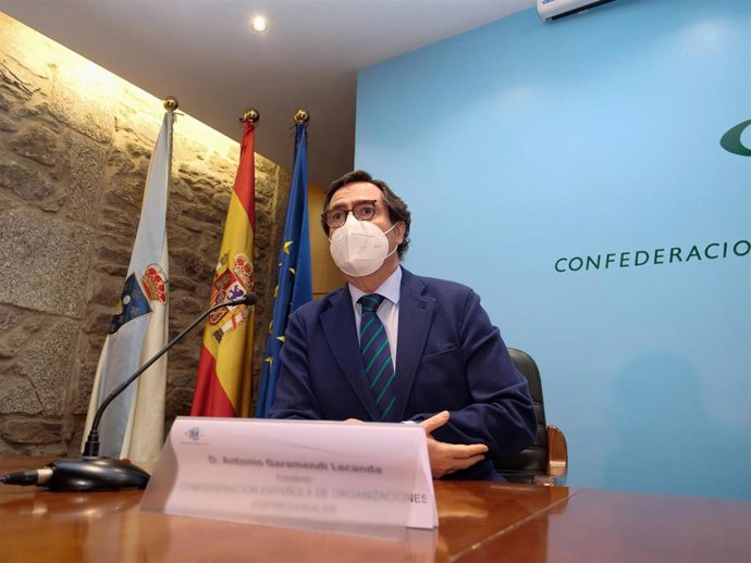 Archivo - El presidente de la CEOE, Antonio Garamendi