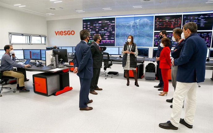 La consejera de Economía, María Sánchez, en su visita a Viesgo