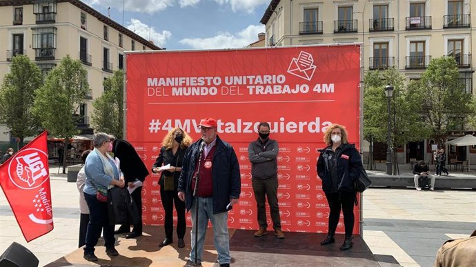 Los sindicatos CC.OO. Y UGT han pedido el voto a la "izquierda progresista" por parte de la "clase trabajadora"