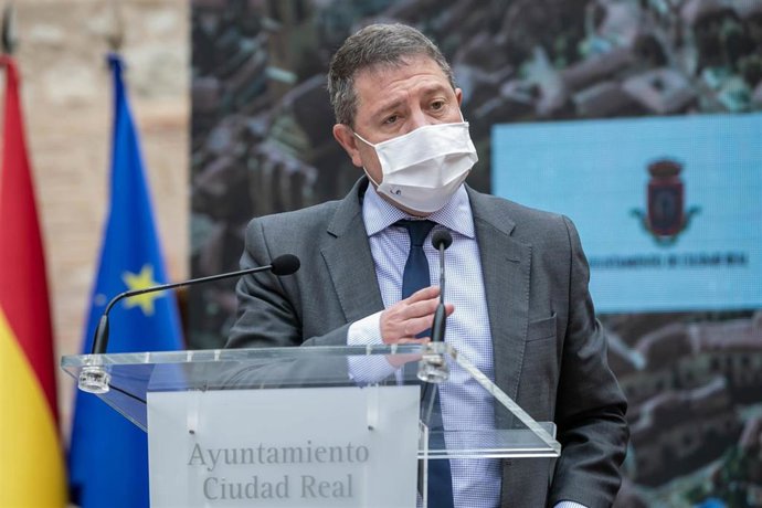 El presidente de C-LM, Emiliano García-Page, en Ciudad Real