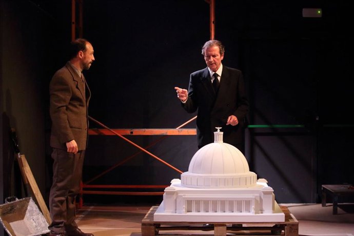 Ensayo de 'Speer' en el Teatre La Gleva de Barcelona