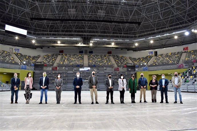 Recepción de las obras del Palacio de Deportes Olivo Arena.