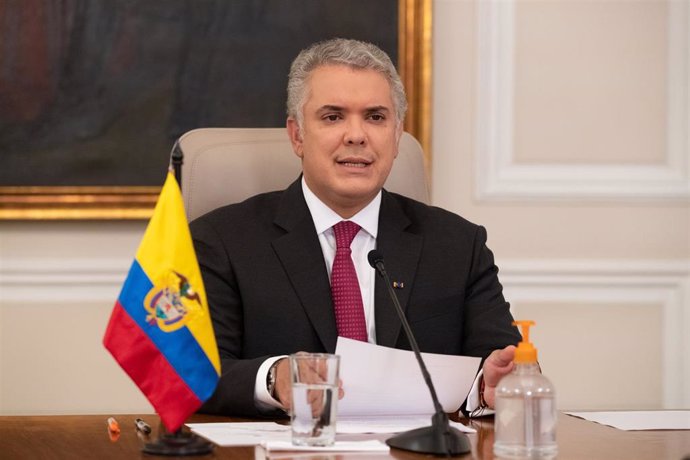 Archivo - El presidente de Colombia, Iván Duque