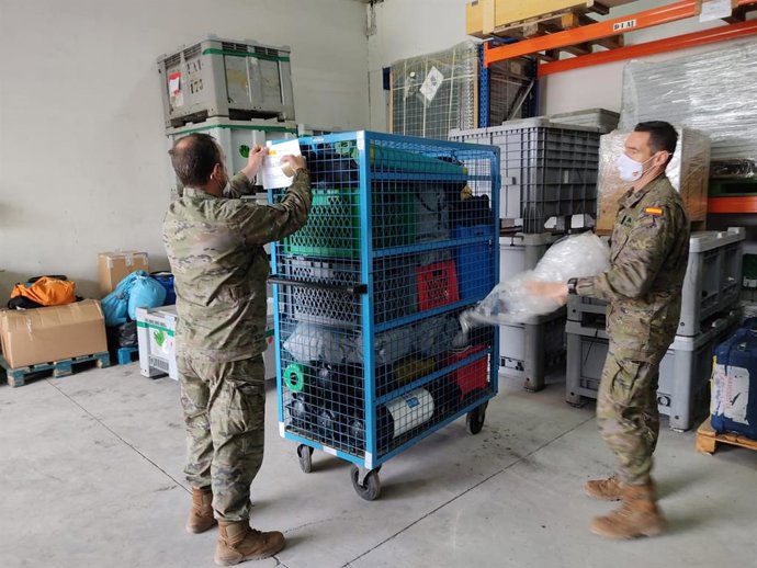 Todo el material se revisa y, si es necesario, se repara.