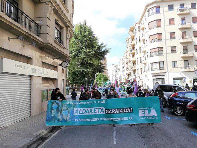 Manifestación de ELA por el 1 de Mayo
