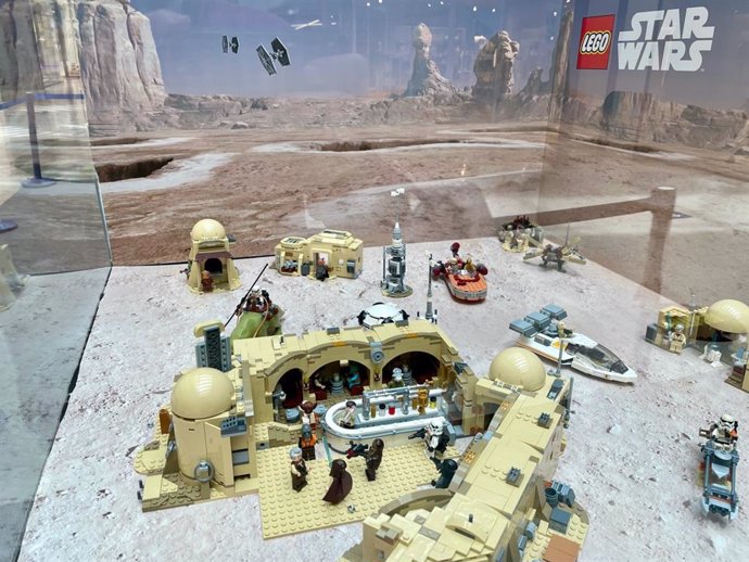 Recreación en Lego de una secuencia de la Guerra de las Galaxias-