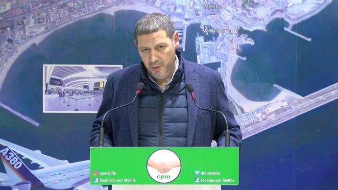 Archivo - Mustafa Aberchán, durante una comparecencia ante los medios de comunicación