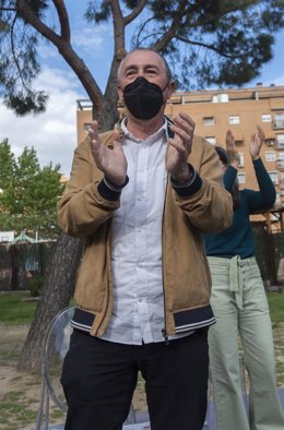 El portavoz de Compromís en el Congreso, Joan Baldoví, durante el acto de Más Madrid ‘El Sur nos importa’