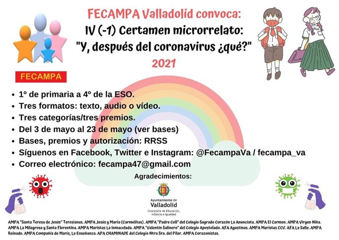 Cartel del nuevo concurso de microrrelatos.