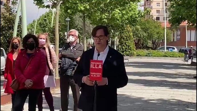 El President del PSC en el Parlament, Salvador Illa, a Tarragona
