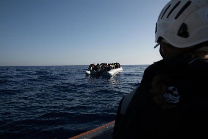 Archivo - Arxiu - Migrants al mar Mediterrani. 