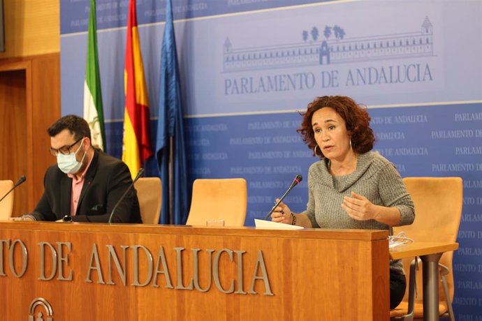 La portavoz adjunta de Adelante Andalucía (Unidas Podemos por Andalucía), Ana Naranjo.
