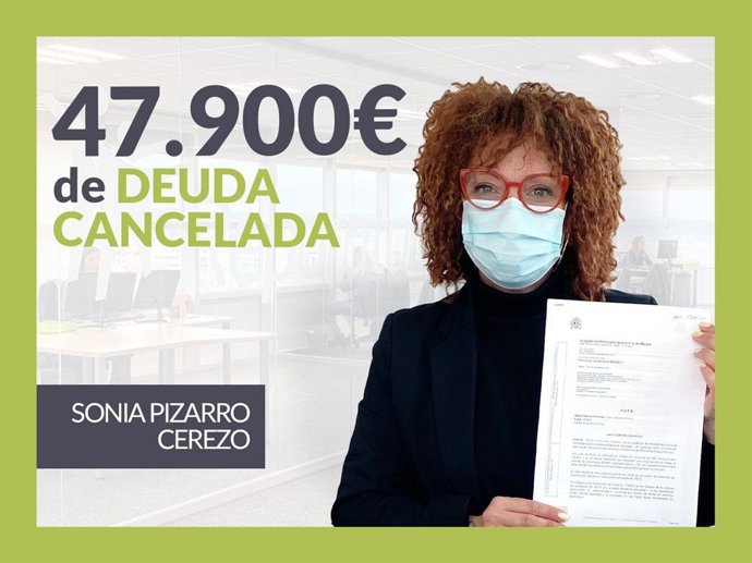 Sonia Pizarro, exonerada con Repara Tu Deuda con la Ley de Segunda Oportunidad