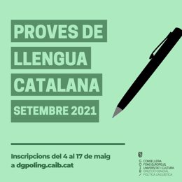Nueva convocatoria de pruebas de lengua catalana.