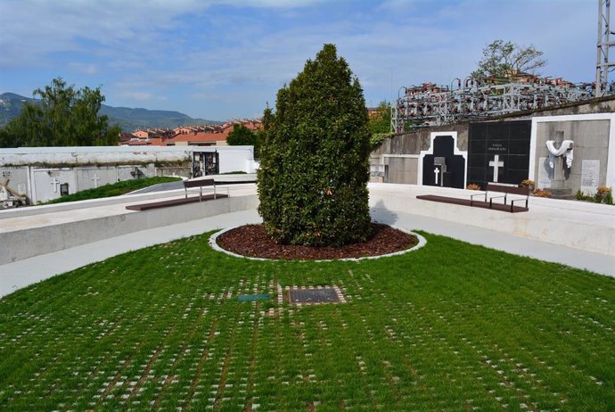 Jardín de los Recuerdos en el cementerio de Sestao