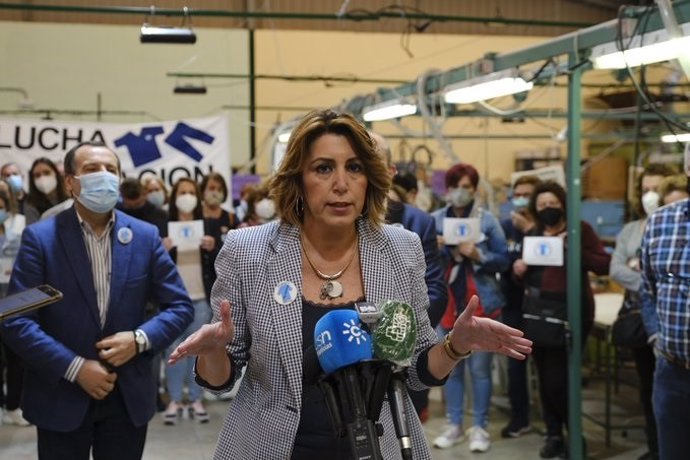 La secretaria general del PSOE de Andalucía, Susana Díaz