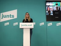 Artadi (Junts) no ve un punto de inflexión en la negociación con ERC de este fin de semana