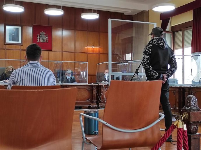Los dos jóvenes condenados durante el juicio celebrado en la Audiencia de Jaén
