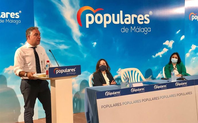 El presidente del PP de Málaga, Elias Bendodo, en un acto en Torremolinos